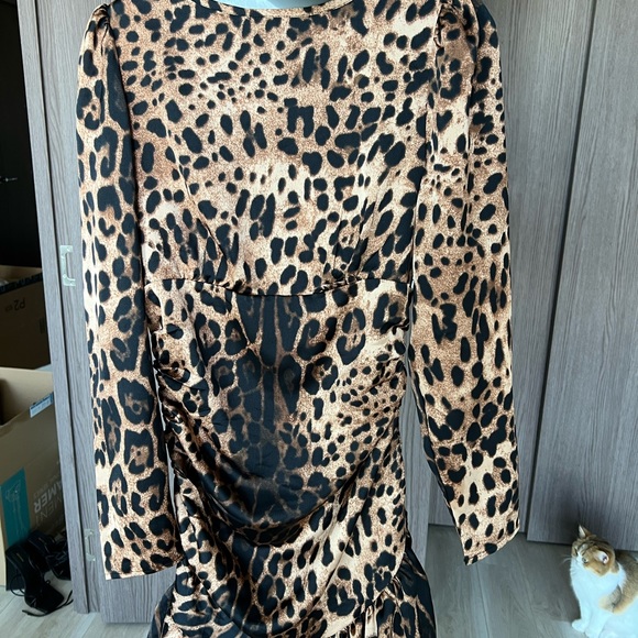 NASTY GAL size 4 leopard mini dress - Picture 4 of 4
